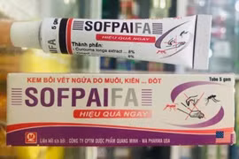 Kem bôi ngứa Sofpaifa của Dược phẩm Quang Minh quảng cáo vống... gây nguy hại