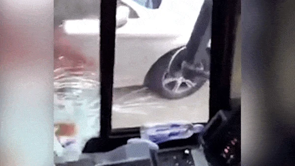 Video: Cô gái đập kính xe buýt ở Mỹ 