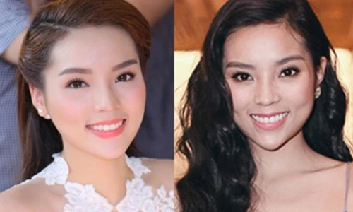 Nhan sắc Hoa hậu Kỳ Duyên từ mặt tròn vo đến cằm nhọn hoắt