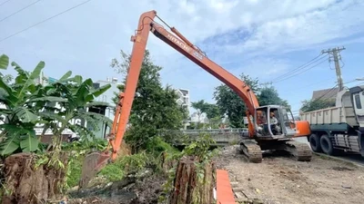 Công ty Đại Đức Phát thi công tu sửa, chống ngập úng cặp đường số 57, Củ Chi