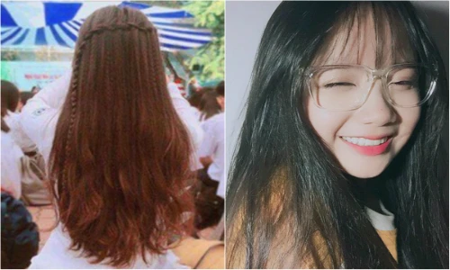 Nữ sinh tóc bồng bềnh, dáng nuột nà "nhìn sau lưng cũng yêu"