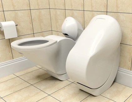 Tiện lợi với toilet gập lại và tiết kiệm 50% nước 