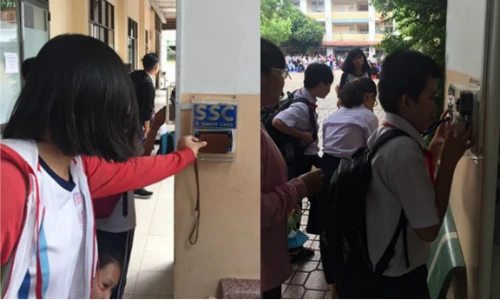 Đến thời điểm danh bằng quẹt thẻ, học sinh còn dám cúp tiết? 