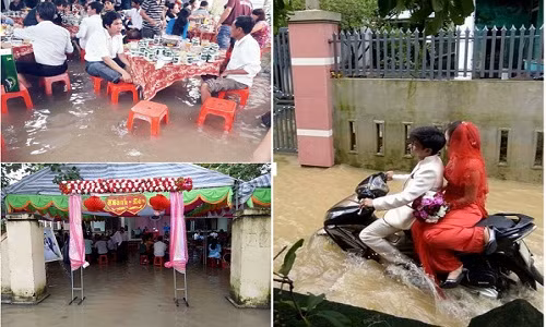 Ảnh những đám cưới ngập nước siêu rộn ràng ở Việt Nam