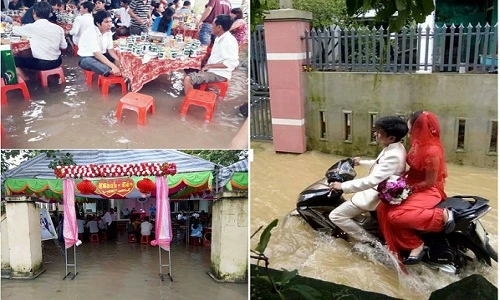 Ảnh những đám cưới ngập nước siêu rộn ràng ở Việt Nam