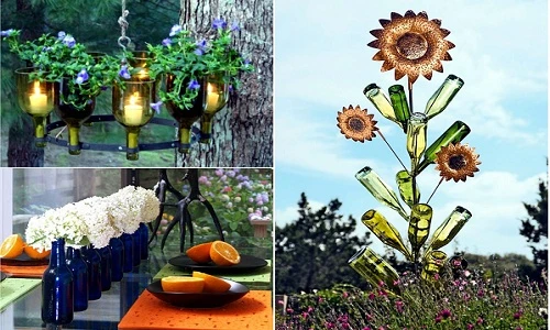 Cách trang trí nhà đẹp bằng chai thủy tinh cực ấn tượng