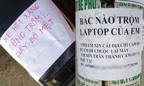 Cười ngả nghiêng với tấm biển đối phó trộm đồ quái chiêu 
