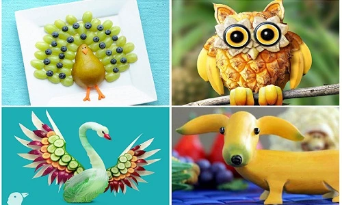  Mãn nhãn những cách tạo hình củ quả siêu ấn tượng