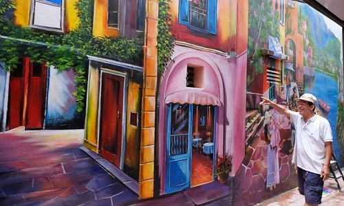 Ảnh: Ngõ nhỏ Hà Nội “lột xác” nhờ dân vẽ tranh 3D siêu độc