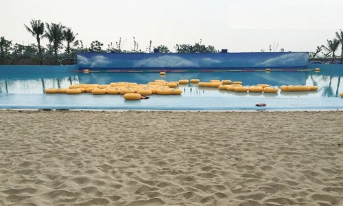 Cảnh đìu hiu tại bãi biển nhân tạo Tuần Châu vừa khai trương đã đóng cửa