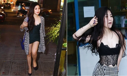 Xem Hương Tràm diện đồ ngủ, mặc hở táo bạo