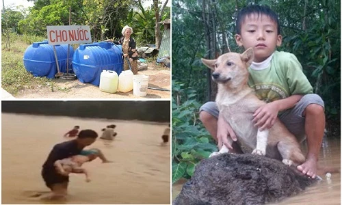 Những hình ảnh lay động trái tim trong đợt thiên tai 2016