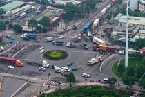 TP HCM: Cơ khí Hoàng Nam sửa chữa vỉa hè vòng xoay Phú Hữu, Thủ Đức