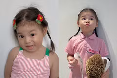 'Em bé triệu like' Pam đốn tim với biểu cảm đáng yêu trong ngày khai giảng