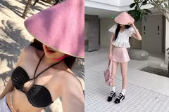 Nón lá nhiều màu được giới trẻ yêu thích
