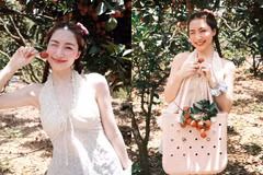 Hòa Minzy hóa "thiếu nữ vườn vải", khoe vẻ đẹp trong veo