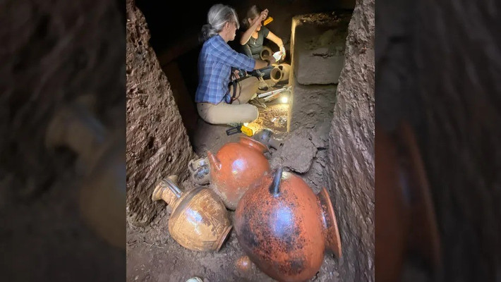 Một ngôi mộ hiếm hoi của nền văn minh Etruscan mới được các nhà khảo cổ phát hiện ở Italy. Kết quả kiểm tra niên đại cho thấy mộ cổ này khoảng 2.600 năm tuổi. Ảnh: Jerolyn Morrison.