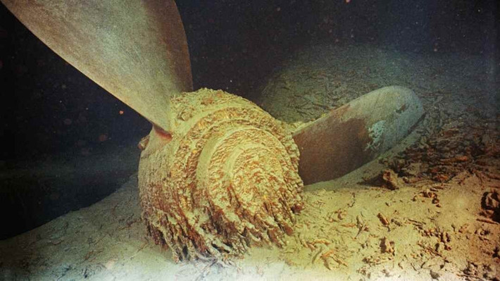 Sau nhiều năm ngủ vùi dưới đáy biển, xác tàu Titanic bị nước biển ăn mòn khá nghiêm trọng. Ảnh: Krista Few/Getty Images.