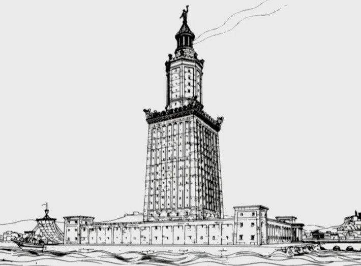 Cụ thể, đội ngũ chuyên gia làm việc tại thành phố cảng Alexandria của Ai Cập đã thu hồi được 22 khối đá khổng lồ từng được sử dụng để xây dựng ngọn hải đăng Alexandria. Những khối đá này được trục vớt từ dưới đáy biển. Sau khi đưa lên bờ, nhóm chuyên gia sẽ nghiên cứu và quét kỹ thuật số. Ảnh: Public domain.