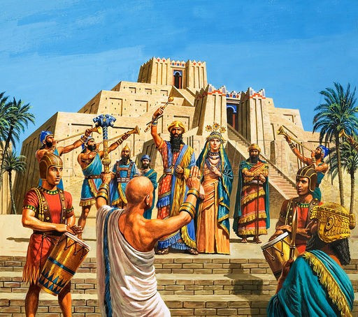 Bài hát bắt đầu bằng việc dành những lời ca ngợi to lớn cho thần Marduk, gọi Người là "kiến trúc sư của vũ trụ". Ảnh: 2013babylon.
