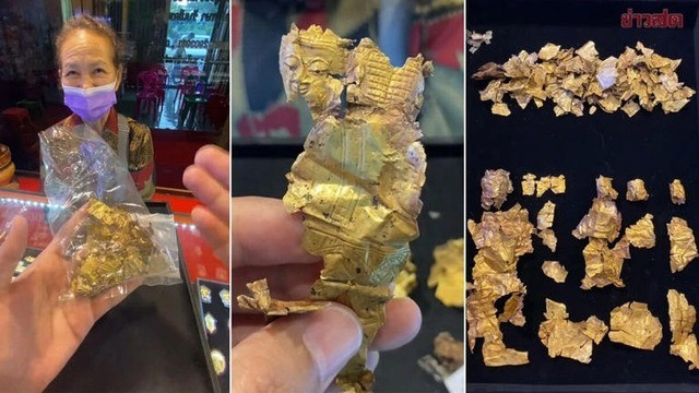 Cửa hàng vàng ước tính giá mua số mảnh vàng vụ đó là 92.790 baht (73 triệu đồng) nhưng đề nghị mua lại với số tiền 100.000 baht (khoảng 79,3 triệu đồng).
