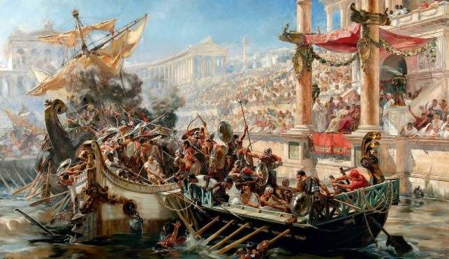 Người dân ở Rome thời cổ đại đã tổ chức một bữa tiệc ăn mừng chiến thắng vào năm 46 trước Công nguyên. Sự kiện này được ghi nhớ trong nhiều năm sau đó. Bữa tiệc xa hoa, hoành tráng được tổ chức sau khi Julius Caesar đánh bại lực lượng ủng hộ của Pompey Đại đế. Julius Caesar là nhà quân sự, chính khách quyền lực của La Mã khi ấy. Ảnh: ULPIANO CHECA MUSEUM, COLMENAR DE OREJA.