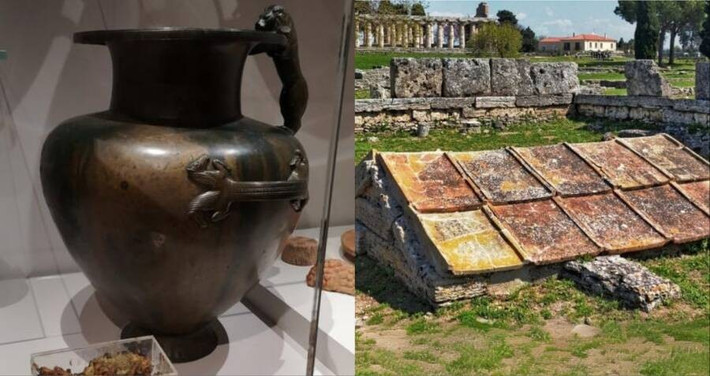 Trong thần thoại Hy Lạp, thần Zeus được mô tả ăn mật ong khi còn nhỏ. Nữ thần Aphrodite đã dùng mật ong và sáp ong làm mặt nạ làm đẹp. Không những vậy, các vị thần trên đỉnh Olympus sử dụng mật ong và rượu mật ong. Ảnh: Journal of the American Chemical Society 2025.
