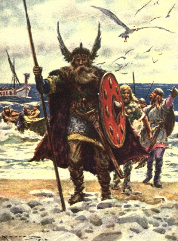 Phát hiện này góp phần làm nổi bật lịch sử Viking ở Isle of Man. Hòn đảo này từng là nơi sinh sống của người Viking thời xưa. Họ đã sử dụng cả tiền xu, thỏi bạc, thỏi vàng để giao dịch mua bán hàng hóa. Ảnh: Henrietta Elizabeth Marshall.