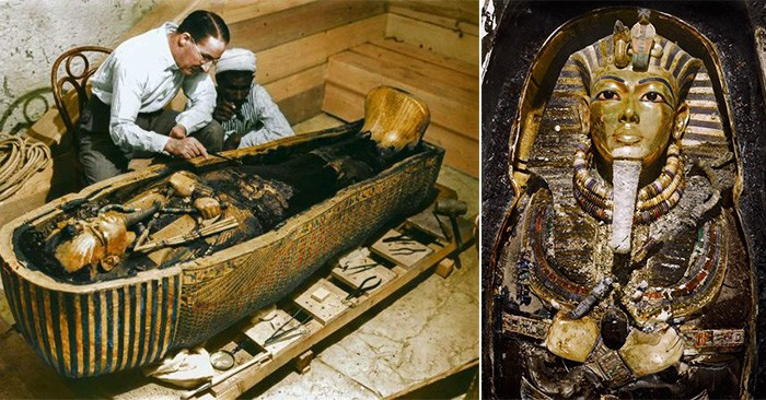 Lăng mộ của pharaoh Tutankhamun được tìm thấy tại Thung lũng các vị vua ở Ai Cập năm 1922. Bên trong mộ cổ này có xác ướp pharaoh Tutankhamun và hơn 5.000 hiện vật quý hiếm.
