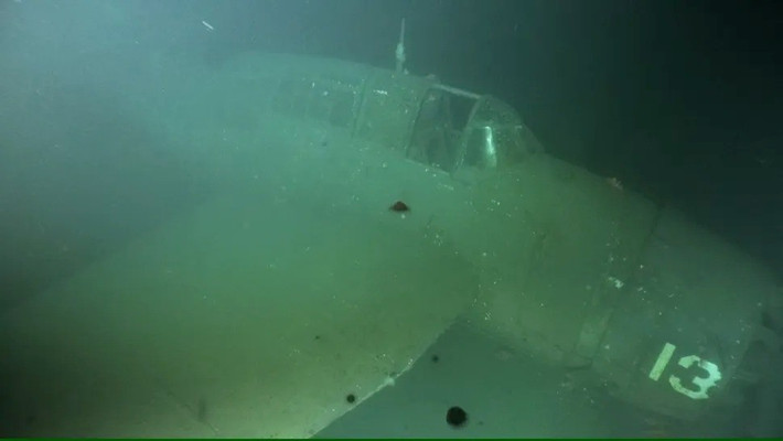 Xác tàu ngầm USS F-1 được tìm thấy ở độ sâu cách mặt biển khoảng 400m. Ảnh: Anna Michel, Woods Hole Oceanographic Institution; NSF GEO; © Woods Hole Oceanographic Institution.