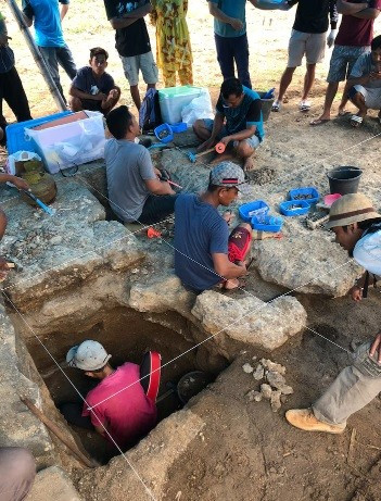 Những cư dân Wallacea sớm nhất - người tiền sử được biết đến với tên gọi Homo erectus - trước đây được cho là chỉ định cư trên đảo Flores của Indonesia và đảo Luzon của Philippines vào khoảng 1,02 triệu năm trước. Nguyên do là bởi họ được cho là không có khả năng vượt biển xa, không có thuyền bè để đi biển. Ảnh: the National Research and Innovation Agency of Indonesia (BRIN).