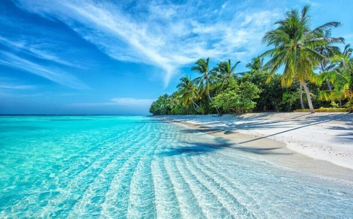 Trên Trái đất, quốc đảo Maldives là một trong những quốc gia có diện tích nhỏ nhất thế giới khi rộng 90.000 km2. Trong đó, chỉ có 298 km2 là diện tích đất liền. Ảnh: authenticindiatours.com.