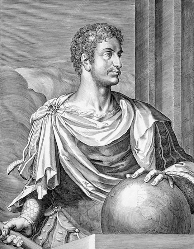 Sau khi Caesar bị ám sát vào năm 44 trước Công nguyên, Octavian đã thành lập chế độ tam hùng cùng với danh tướng Mark Antony và một chính khách tên là Lepidus. Ảnh: HISTORICA GRAPHICA COLLECTION / HERITAGE IMAGES / SCIENCE PHOTO LIBRARY.