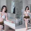 Cựu hot girl trường Luật khoe thân hình bốc lửa với bikini
