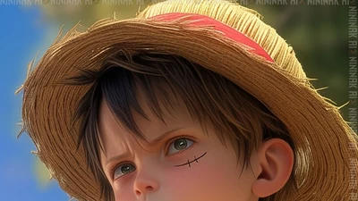 Fan “lụi tim” với phiên bản nhí siêu cưng của Luffy, Gojo
