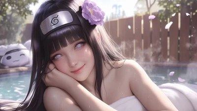 AI “nâng cấp” Hinata đẹp rụng rời, fan ghen tị với Naruto