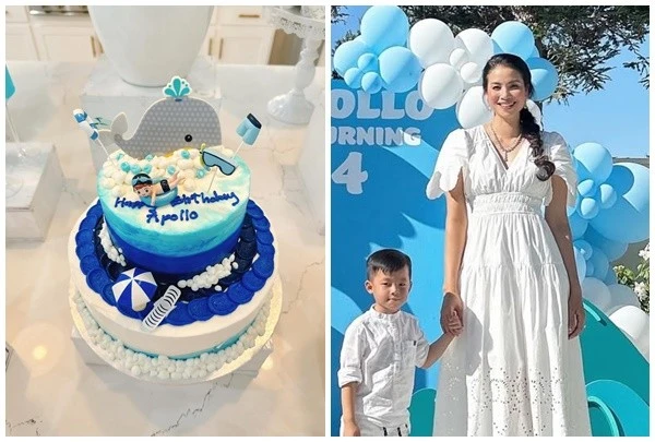Phạm Hương tổ chức sinh nhật cho con ở biệt thự xa hoa