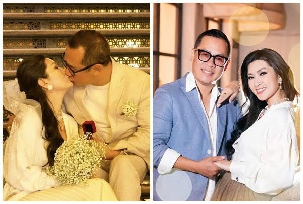 Ca sĩ Hồng Nhung lần đầu khoe ảnh tình tứ bên chồng