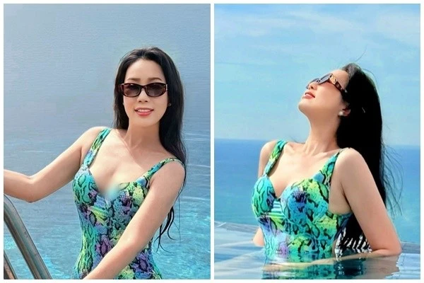 Hình ảnh áo tắm gây chú ý của Trịnh Kim Chi