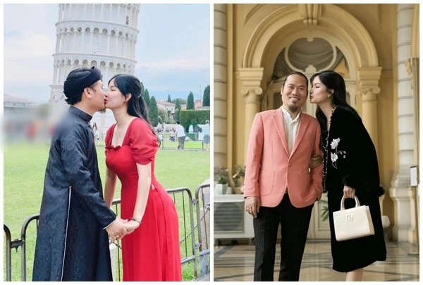 Vợ chồng Vượng Râu trao nhau nụ hôn ngọt ngào