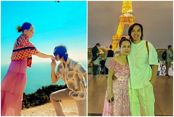 Hoài Phương "nịnh" nữ danh hài giàu nhất Vbiz Việt Hương