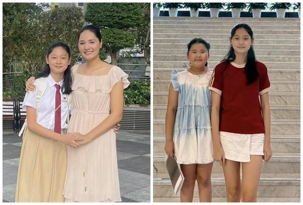 Con gái đầu lòng của Hoa hậu Hương Giang cao 1m75 ở tuổi 12