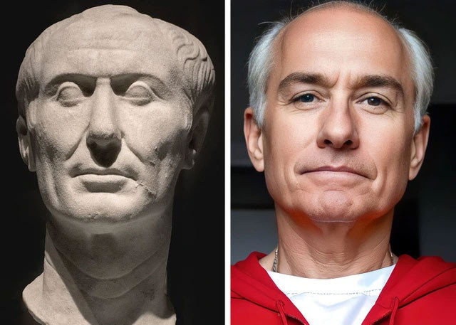 Hoàng đế Julius Caesar của Đế chế La Mã.