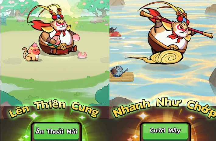 Wukong Go Idle RPG là tựa game phiêu lưu roguelike sở hữu lối chơi siêu vui nhộn cùng với chủ đề Tây Du Ký cực hot trên mobile.