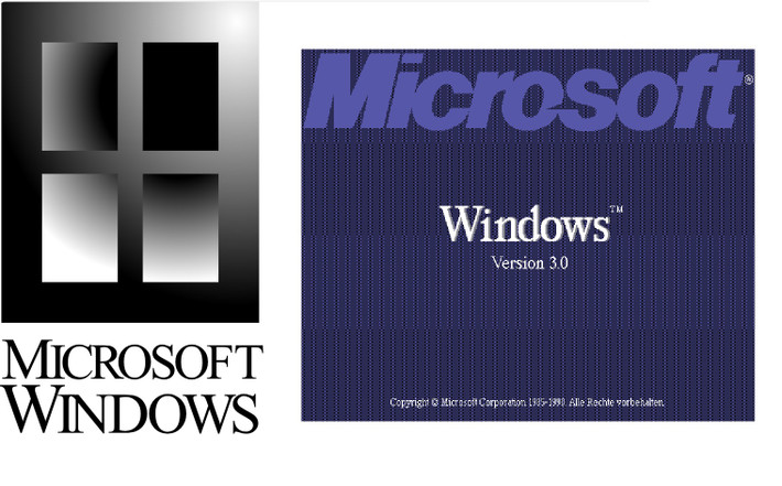 Brad Silverberg - Phó chủ tịch phụ trách Windows của Microsoft vào thời điểm đó, cho biết: "Mỗi nhóm tiếp thị, nhóm bán hàng hoặc sự kiện bán hàng đều tự làm logo của riêng mình". Một số hộp bán lẻ Windows sử dụng hình minh họa là cửa sổ chuyển màu trắng đen. Ảnh Microsoft