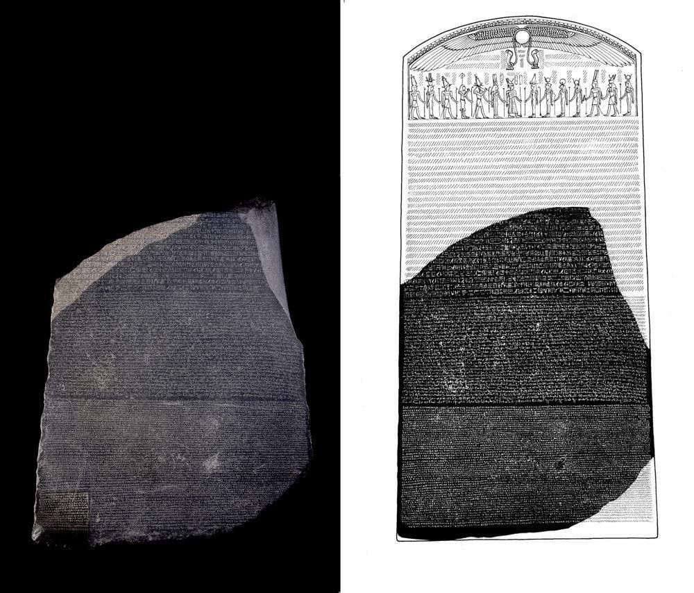 古代エジプトの歴史を変えた、800キログラムのロゼッタストーンの謎。