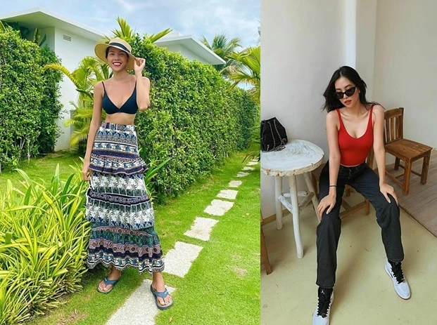 “Nóng mắt” phong cách thời trang gợi cảm "hổng giống ai" của sao Việt dịp nghỉ lễ 