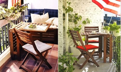 Tạo không gian nghỉ ngơi thư giãn ngoài ban công