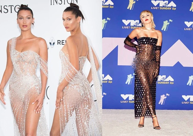 Những bộ váy xuyên thấu khiến sao ngoại lộ hàng trên thảm đỏ