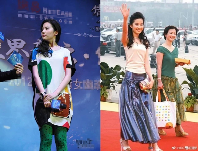 Không ngờ Lưu Diệc Phi có lúc mặc xấu tệ, trang phục “thảm họa”